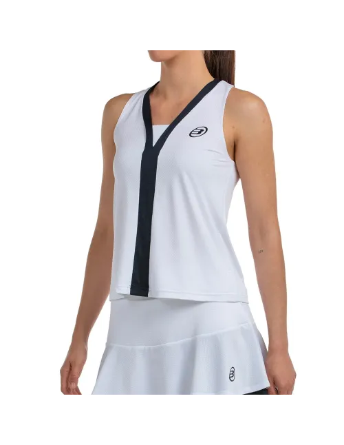 CAMISETA SIN MANGAS BULLPADEL MUJER TALITA 012 BLANCO | Ofertas de pádel